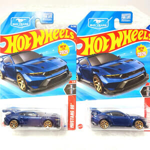 Hot Wheels Ford Mustang GTD #1/5 Mustang 60 Blue 2-Car Lot 34/250